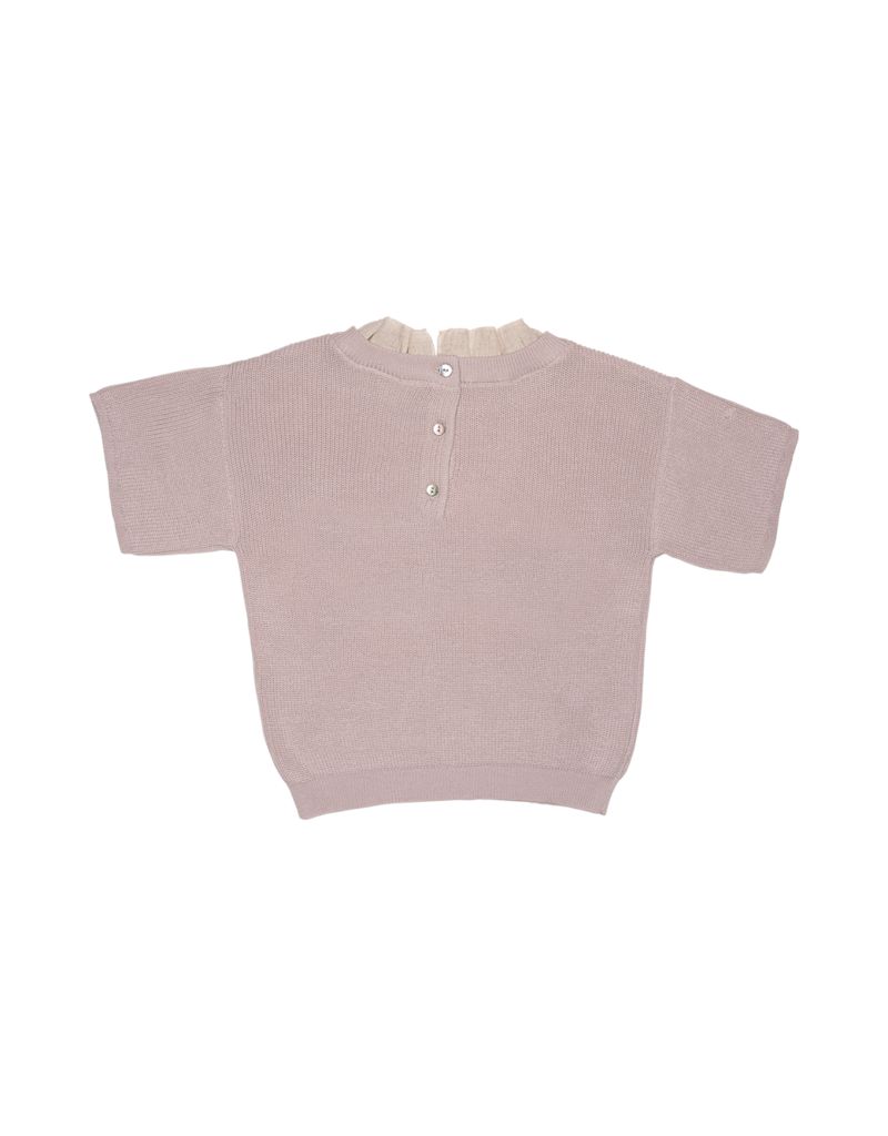 Baje Studio Gini Shortsleeve Knit Top Lilac