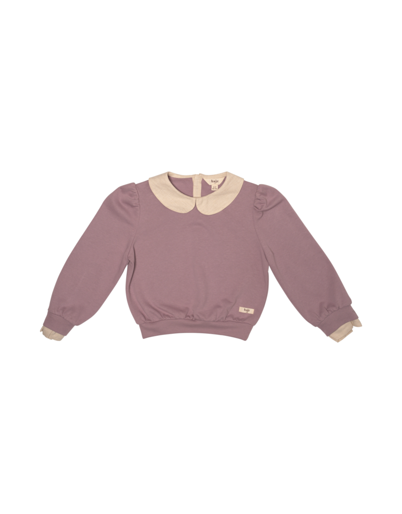 Baje Studio Miara Sweater with Collar Lilac