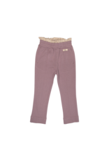 Baje Studio Miara Sweatpants with linen ruffle lilac