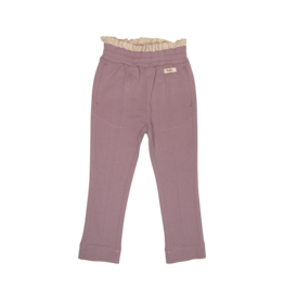 Baje Studio Wovlvi Sweatpants with linen ruffle lilac