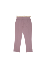 Baje Studio Miara Sweatpants with linen ruffle lilac