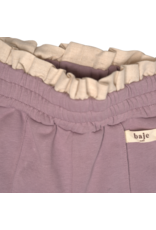 Baje Studio Wovlvi Sweatpants with linen ruffle lilac