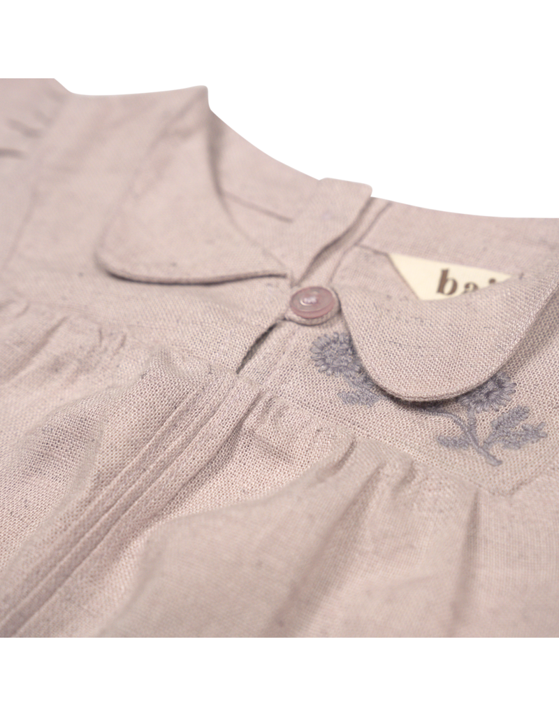 Baje Studio Delan Shortsleeve Blouse Embroidery Lilac