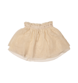 Baje Studio Anna Tule Skirt 3D Embroidery Creme