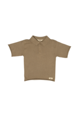 Baje Studio Mackay Knitted Cashmere Polo Taupe