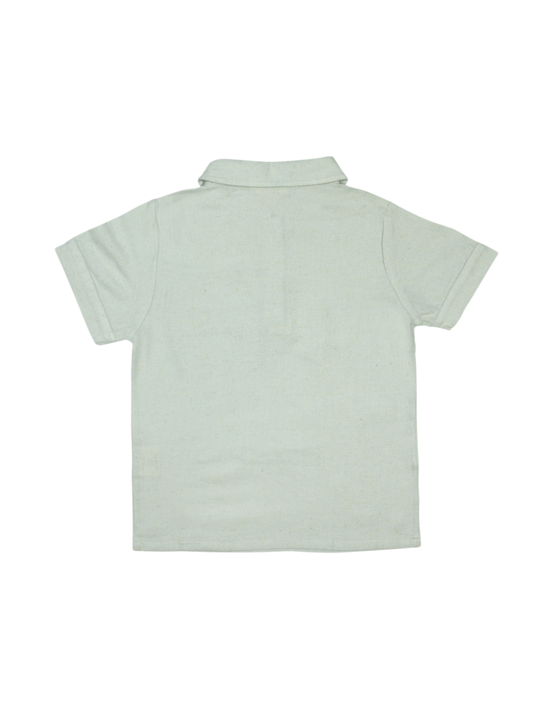 Baje Studio Lion Linen Shortsleeve Baby Blue