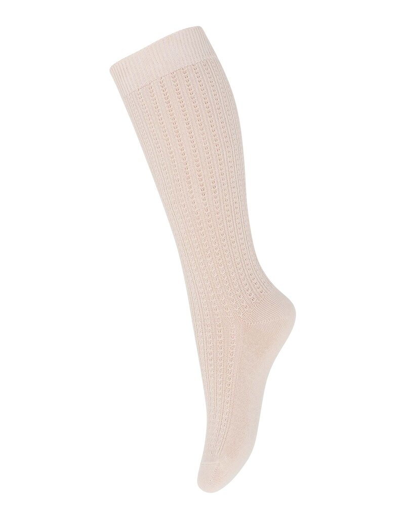 mp Denmark Inger Knee Socks Ecru 4109