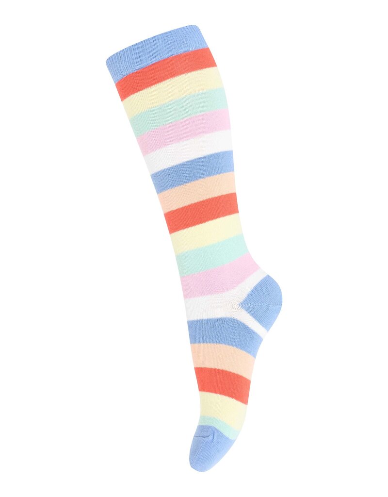 mp Denmark Stripe Knee Socks Blue Heron 267