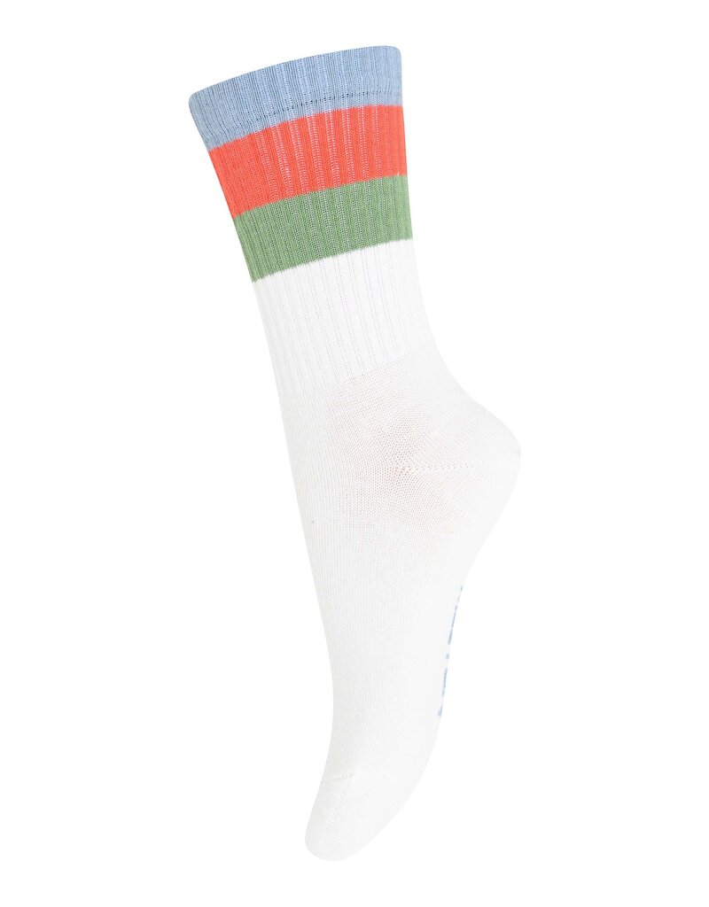 mp Denmark Wide Stripes Socks Snow White 432