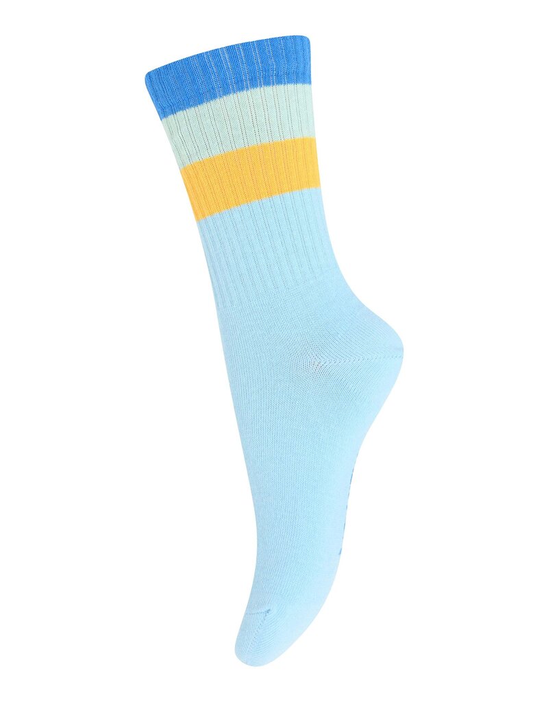 mp Denmark Wide Stripes Socks Sky Blue 14