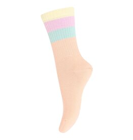 mp Denmark Wide Stripes Socks Peach Perfect 1070