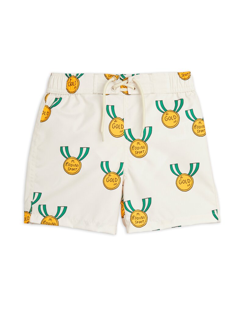 Mini Rodini Medal aop Woven Swim Shorts