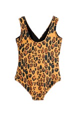 Mini Rodini Leopard aop overlap Swimsuit