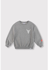 Alix the Label Bull Sweater Soft Grey Melange