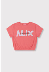 Alix the Label Cropped Alix T-Shirt Intense Coral