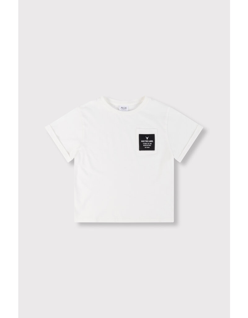 Alix the Label T-Shirt Chest Pocket Soft White