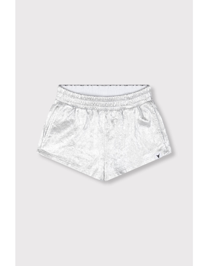 Alix the Label Metallic Short Silver