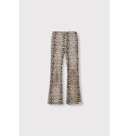 Alix the Label Knitted Leopard Flared Pants
