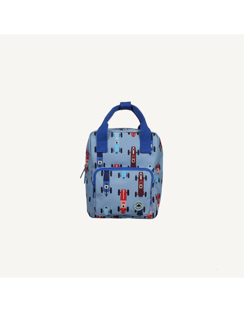 Studio Ditte Backpack Small Race Cars Blue