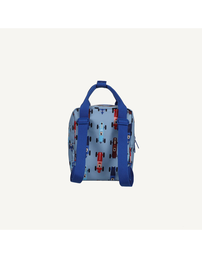 Studio Ditte Backpack Small Race Cars Blue