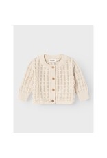 Lil' Atelier Fauci Short Knit Cardigan Sandshell