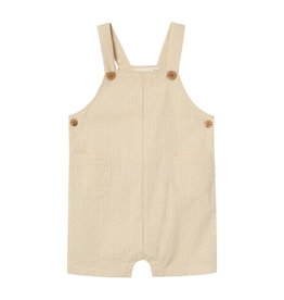 Lil' Atelier Homan Loose Overall Shorts Bleached Sand