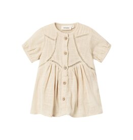 Lil' Atelier Halla Loose Body Dress Bleached Sand