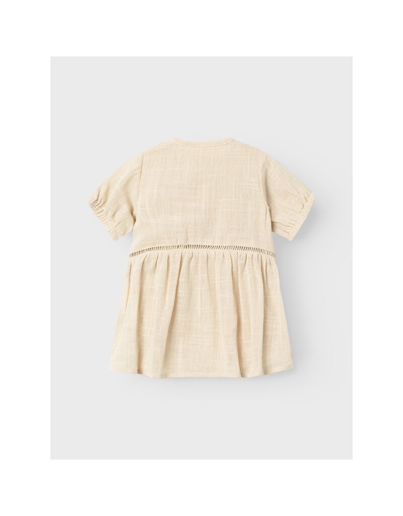 Lil' Atelier Halla Loose Body Dress Bleached Sand