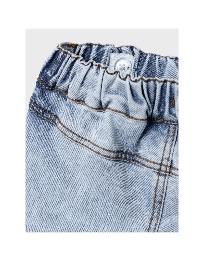 Lil' Atelier Ben Loose Denim Shorts Light Blue