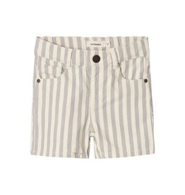 Lil' Atelier Hugo Loose Twill Shorts Limestone Coconut Milk