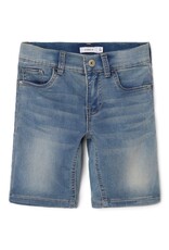 name it Theo Slim Denims Shorts Light Blue Denim