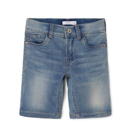 name it Theo Slim Denims Shorts Light Blue Denim