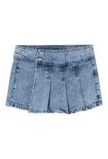 name it Bella Wide Denim Skort Light Blue