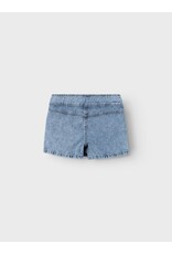 name it Bella Wide Denim Skort Light Blue