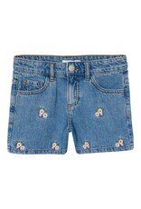 name it Bella Flower Denim Shorts Medium Blue