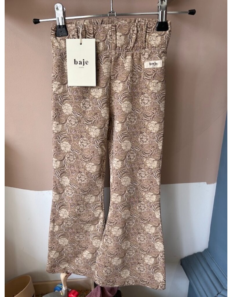 Baje Studio Joya Flare Legging AOP Flower Taupe