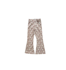 Baje Studio Joya Flare Legging AOP Flower Taupe