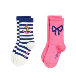 Mini Rodini Bow 2-Pack Socks