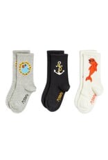 Mini Rodini Dolphin 3-Pack Socks