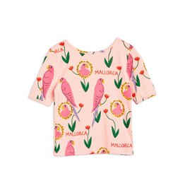 Mini Rodini Parrots aop Ballet ss Tee