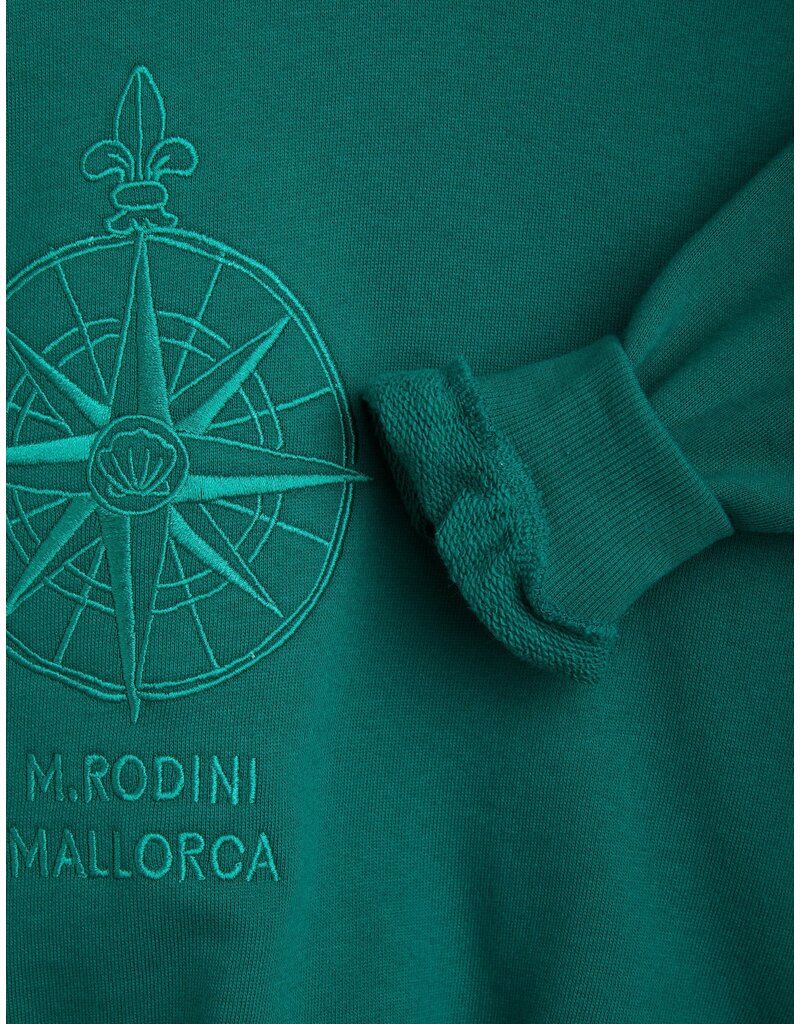 Mini Rodini Compass emb Sweatshirt Green