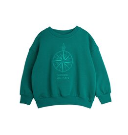 Mini Rodini Compass emb Sweatshirt Green