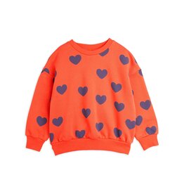 Mini Rodini Hearts aop Sweatshirt Red