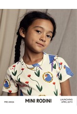 Mini Rodini Parrots aop ss Tee