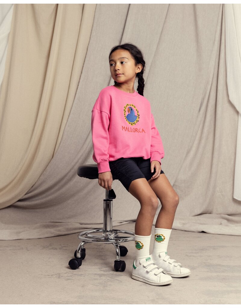 Mini Rodini Parrot emb Sweatshirt Pink