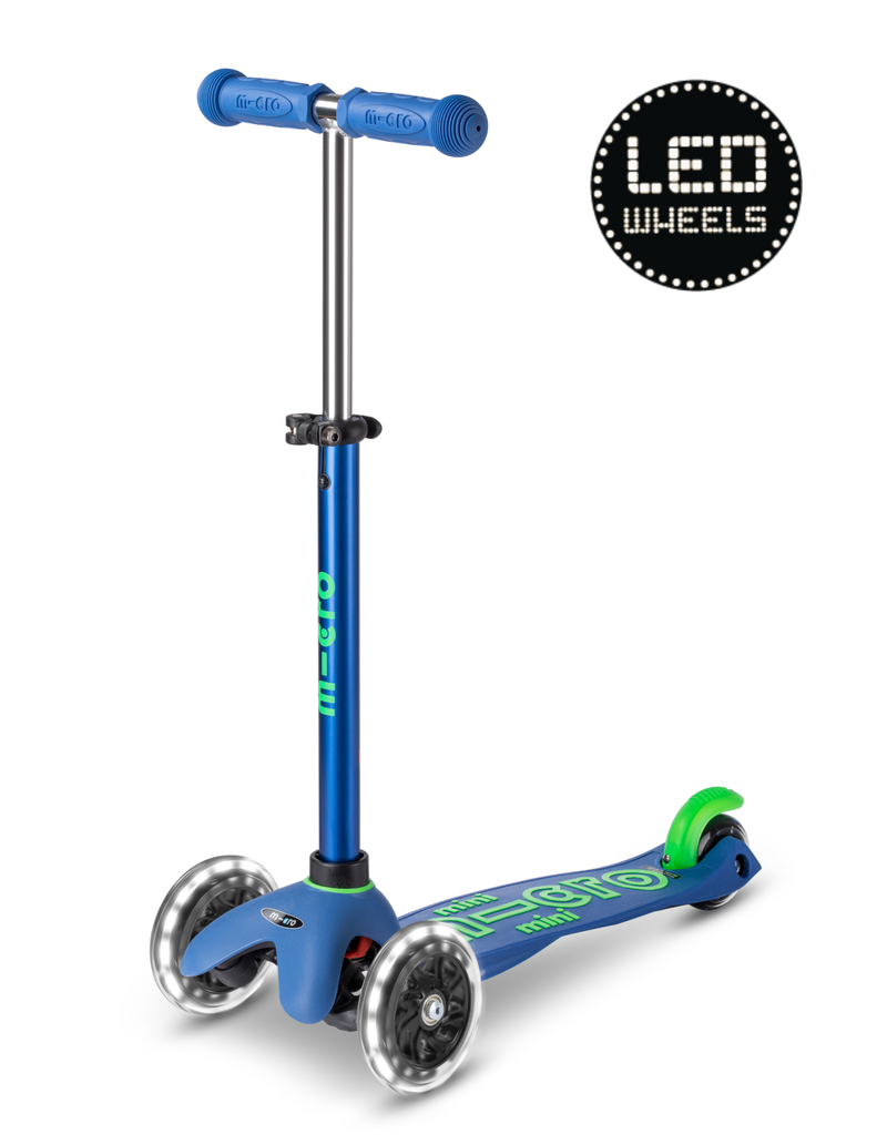 Micro Step Micro Mini Deluxe Led Blauw / Groen