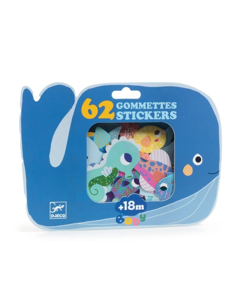 Djeco Grote Stickers - Zeedieren