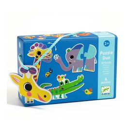 Djeco Puzzel Duo Wilde Dieren