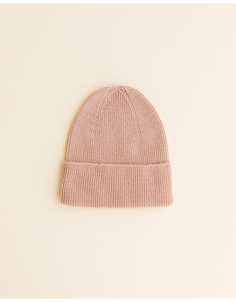 Hvid Beanie Fonzie (0-6M) Apricot