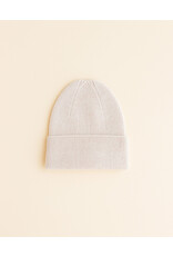 Hvid Beanie Fonzie Newborn Cream